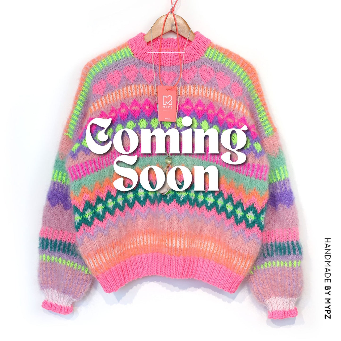 Breipakket – Chunky Mohair Trui Pink Sugar No.6 (ENG-NL-DE)
