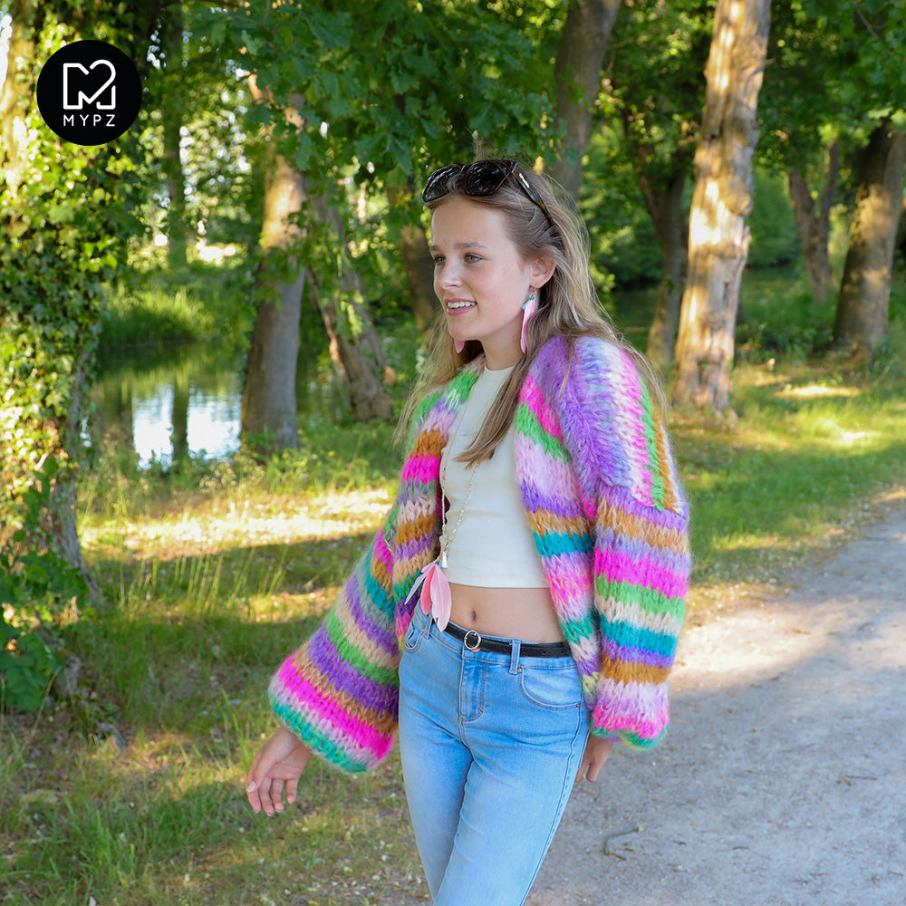 Breipakket – MYPZ kort Chunky Mohair vest Aurora No.15 (ENG-NL)