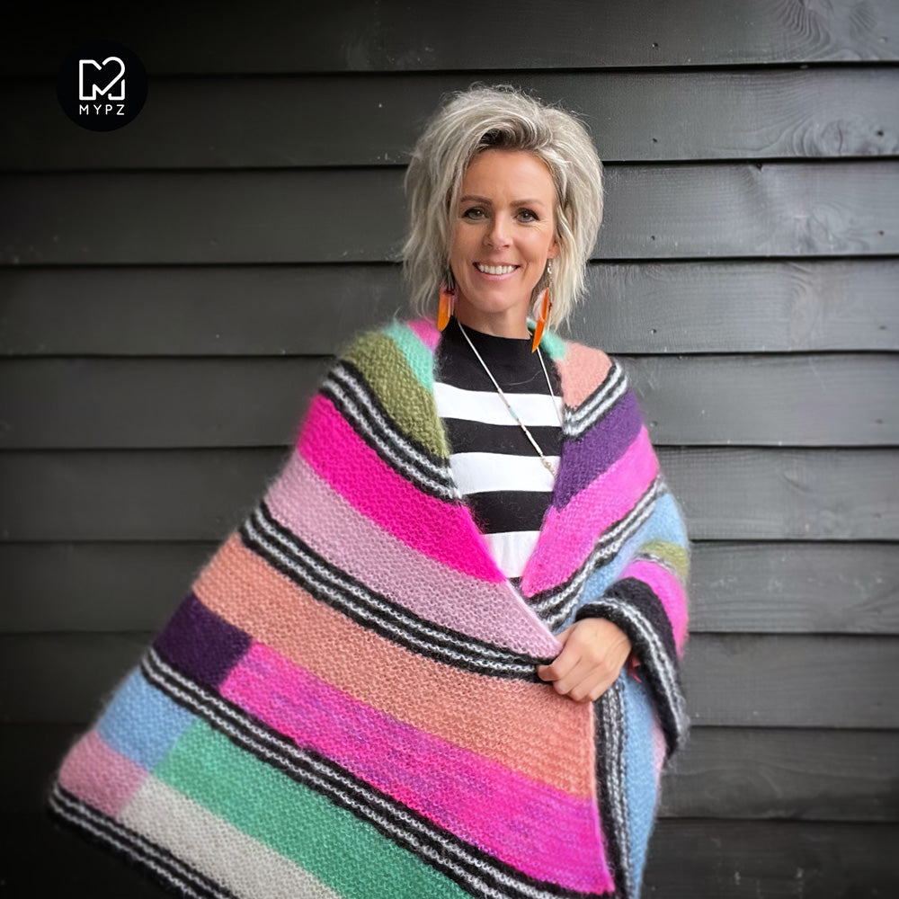 Breipatroon - Big Cosy Cuddle Mohair omslagdoek No6 (ENG-NL)