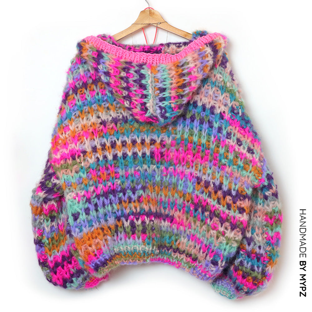 Breipakket – MYPZ Chunky Mohair Rib Vest Confetti No.12 (ENG-NL)