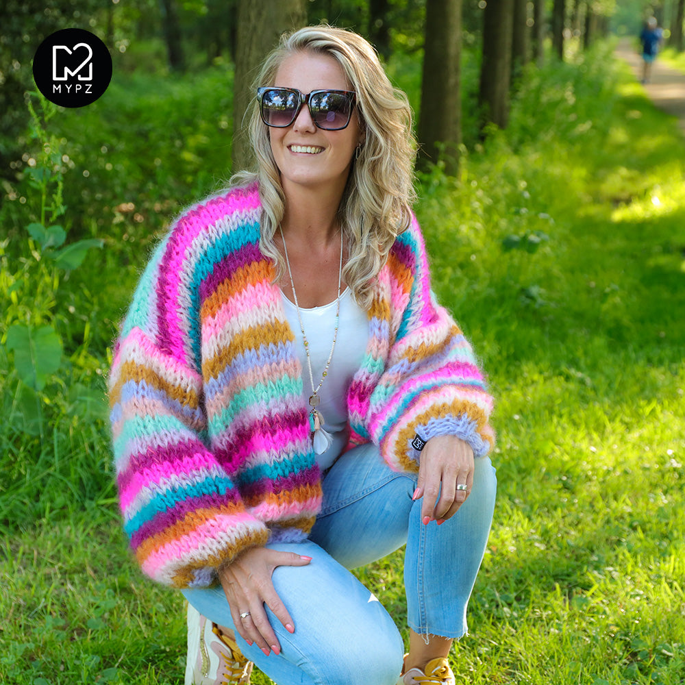 Breipakket – MYPZ kort Chunky Mohair vest Berry Kiss No.15 (ENG-NL)