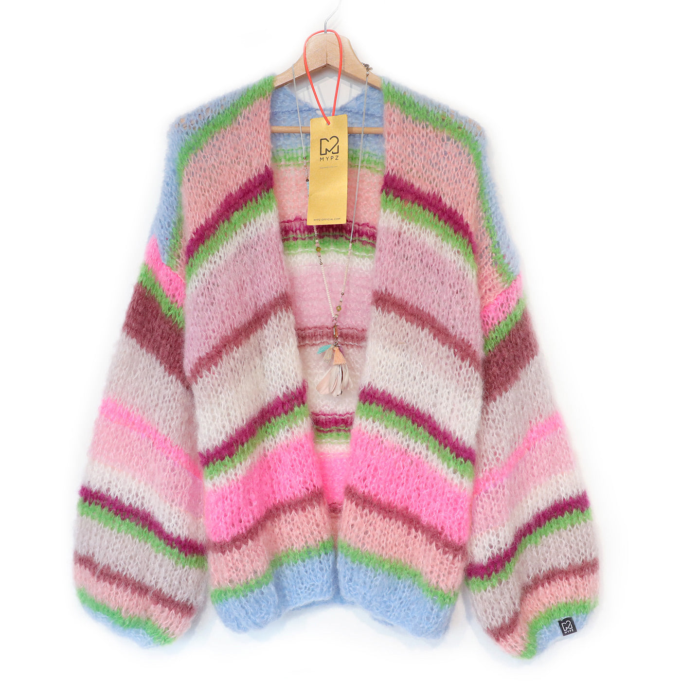 Breipakket – MYPZ Basic Light Mohair Cardigan Candy Clouds No10 (ENG-NL-DE)