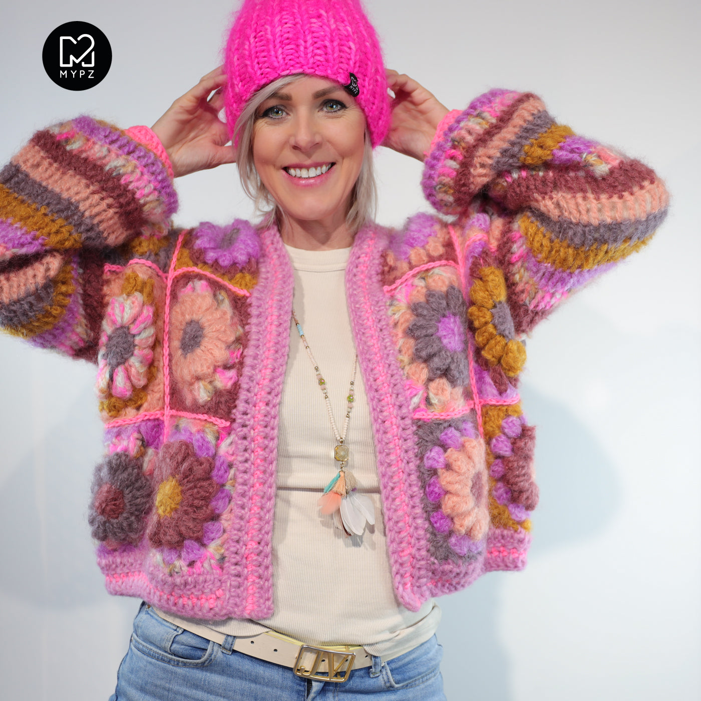 Haakpakket - MYPZ 3D Granny Vest Mona (ENG-NL-DE)