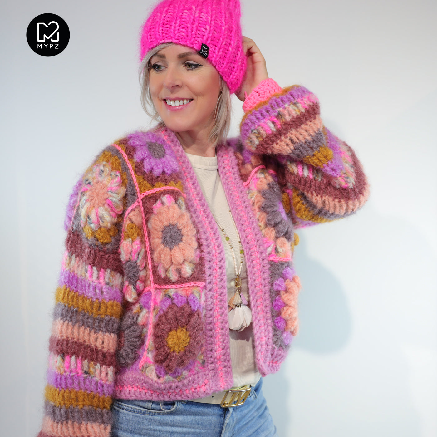 Haakpakket - MYPZ 3D Granny Vest Mona (ENG-NL-DE)