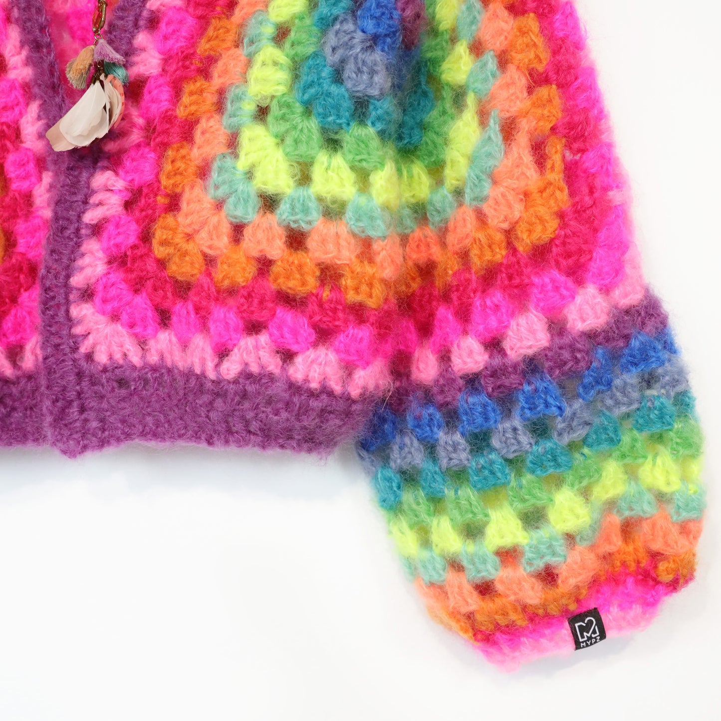 Haakpakket– MYPZ Hexagon Mohair Vest Rainbow (ENG-NL-DE)