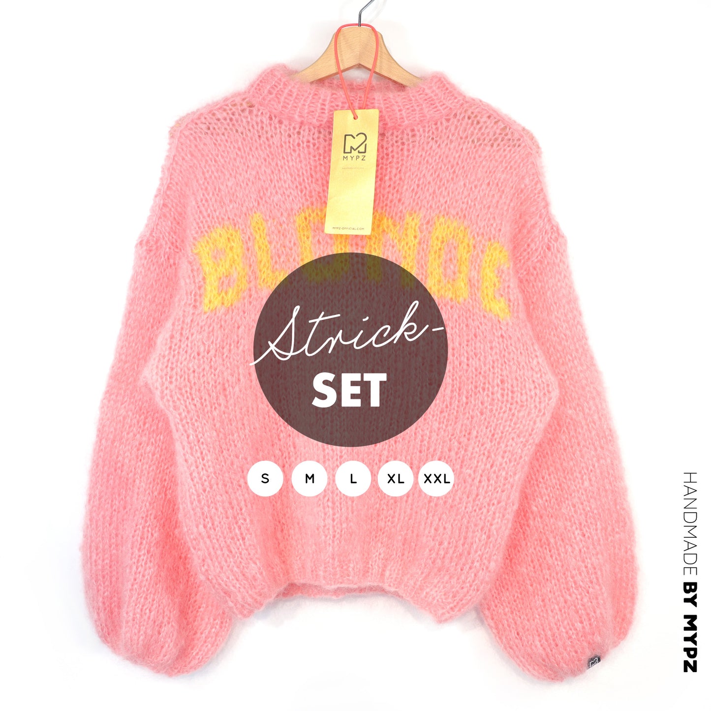 Breipakket – MYPZ Light Mohair trui Blonde No8 (ENG-DE-NL)