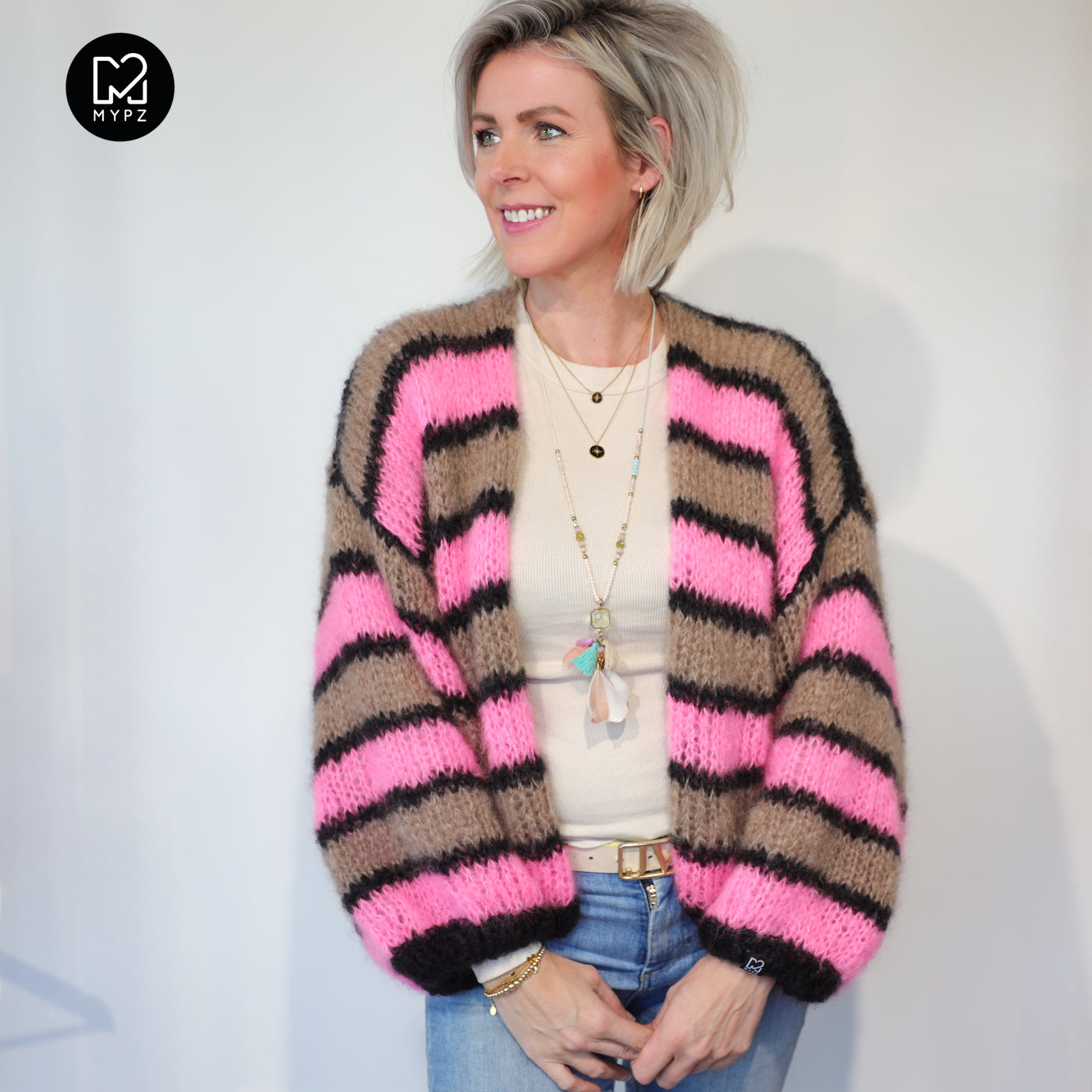 Breipatroon – MYPZ kort Light Mohair vest Zumy No10 (ENG-NL-DE)