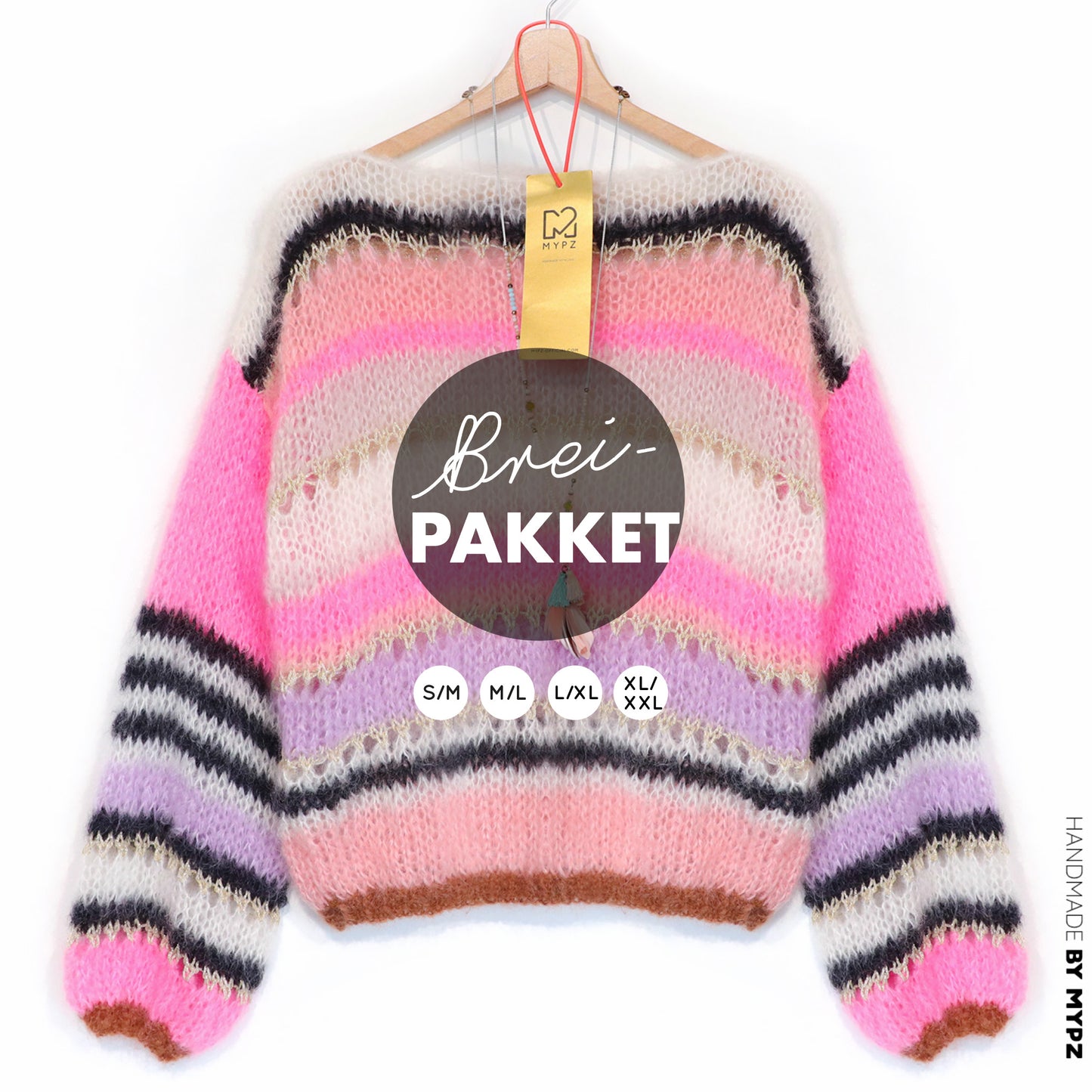 Breipakket – MYPZ Basic light Mohair Trui Alex no10 (ENG-NL-DE)