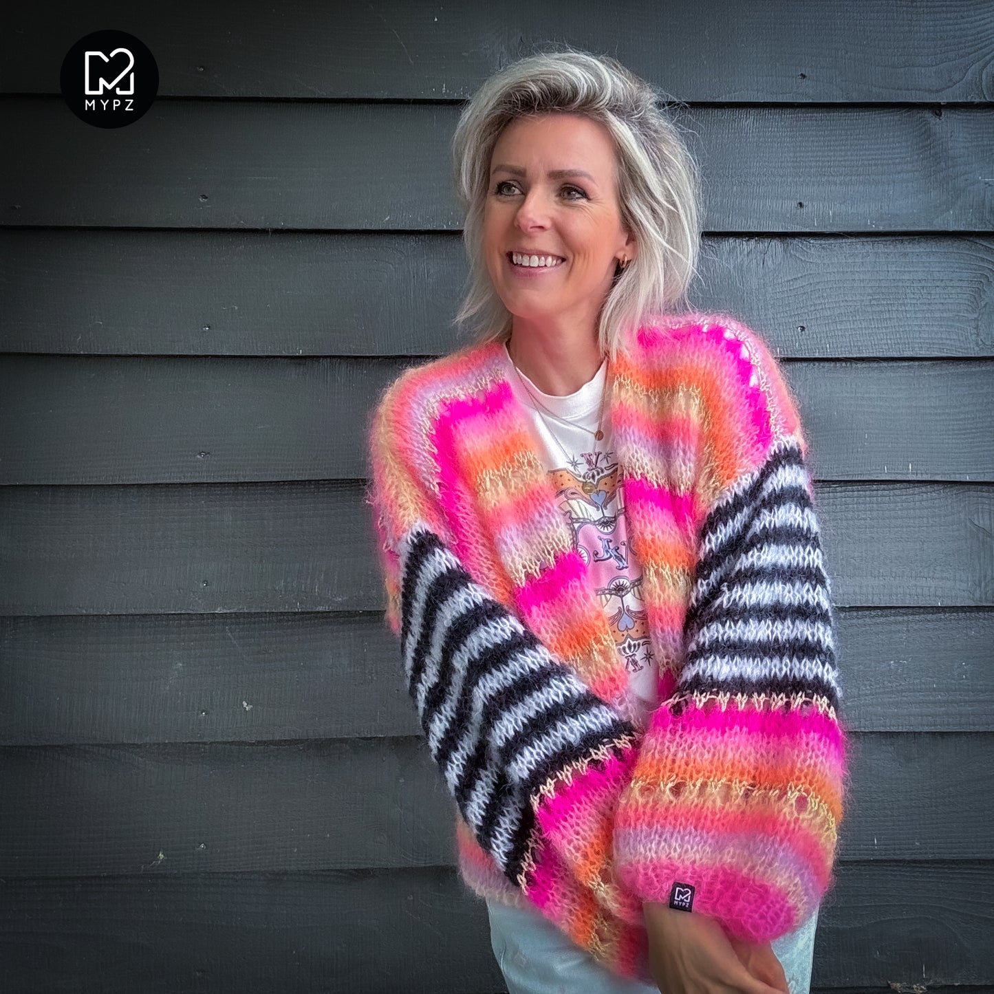 Breipakket – MYPZ Light Mohair Cardigan Pink Magic No10 (ENG-NL-DE)