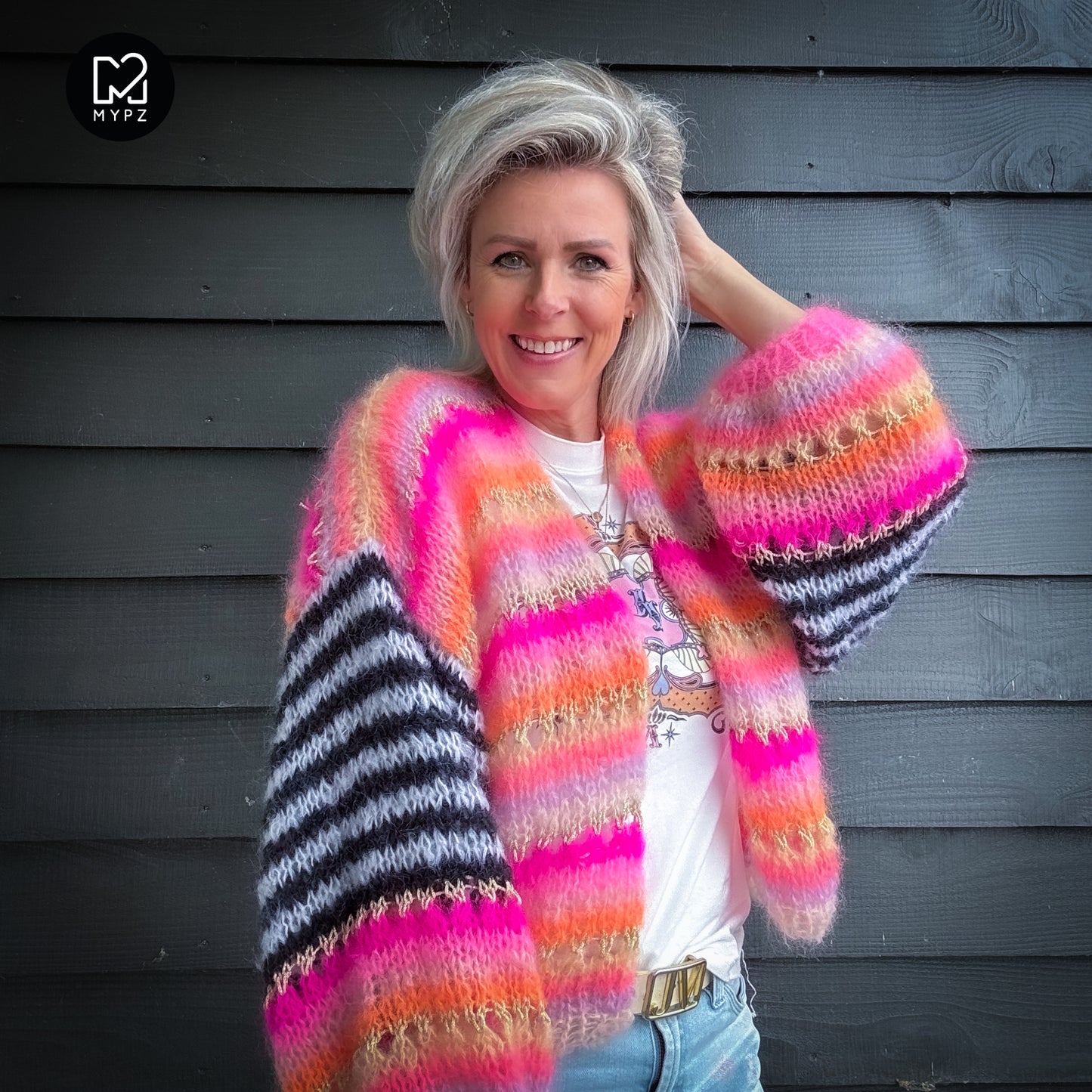Breipakket – MYPZ Light Mohair Cardigan Pink Magic No10 (ENG-NL-DE)