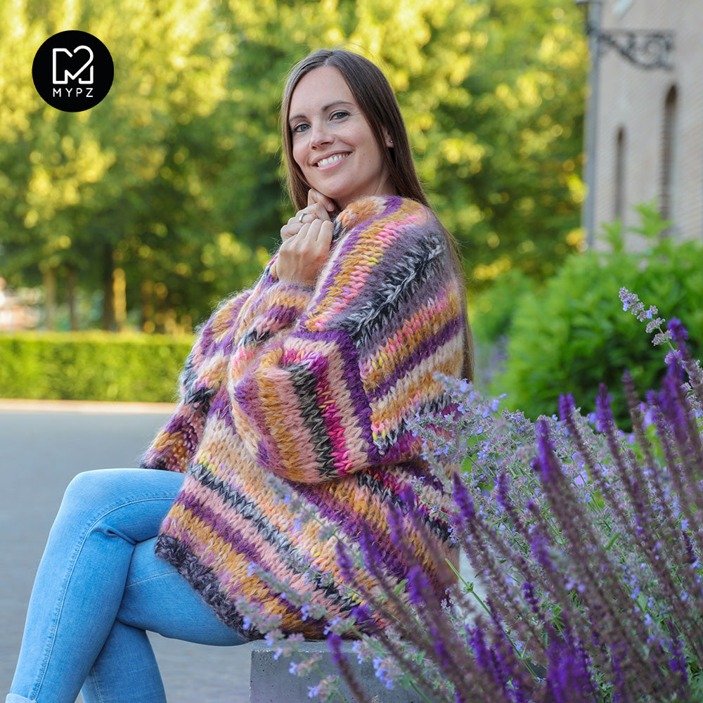 Breipakket – MYPZ Chunky Mohair Vest Golden Brown No.15 (ENG-NL)