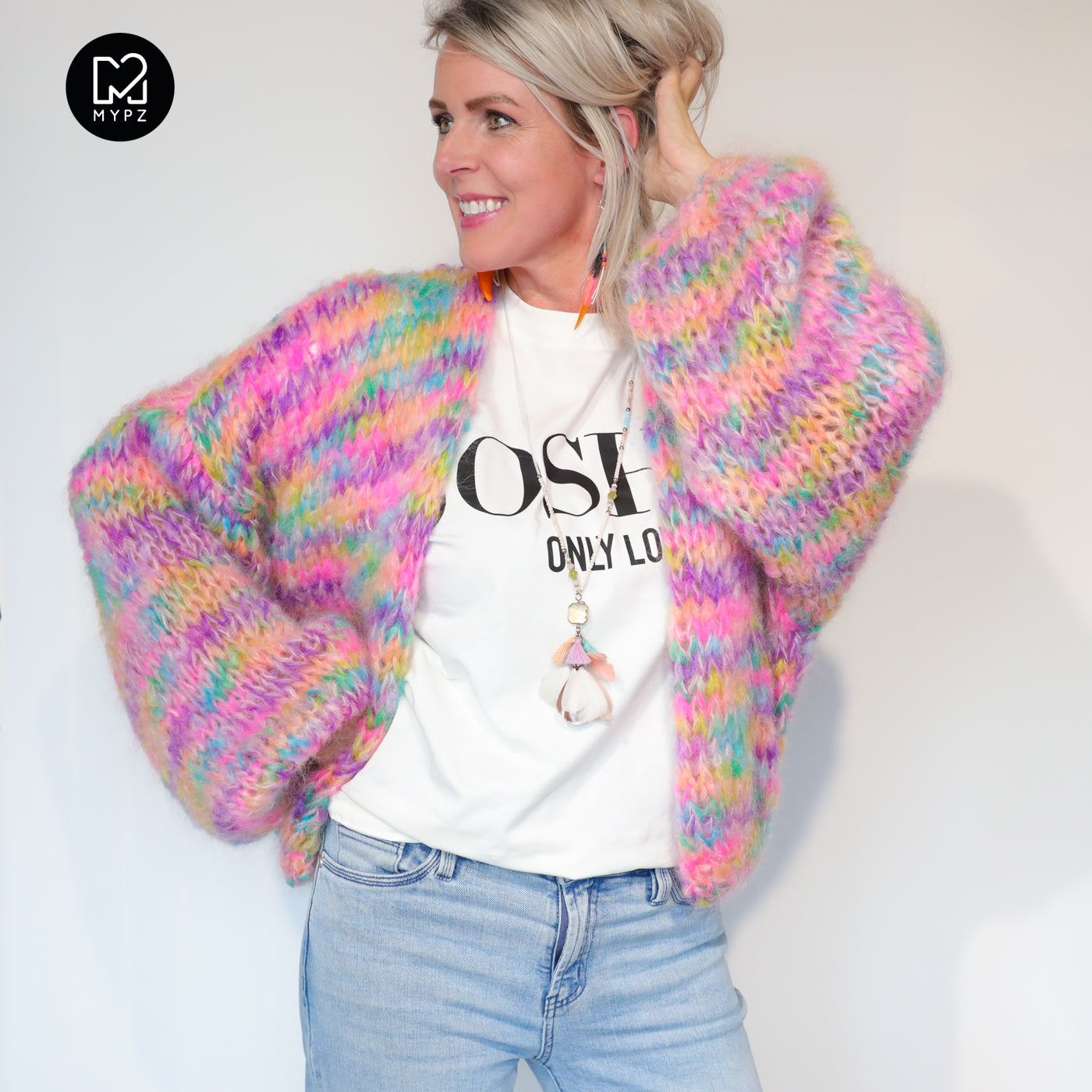 Breipakket – MYPZ Short Chunky Mohair Cardigan Maia No.15 (ENG-NL-DE)