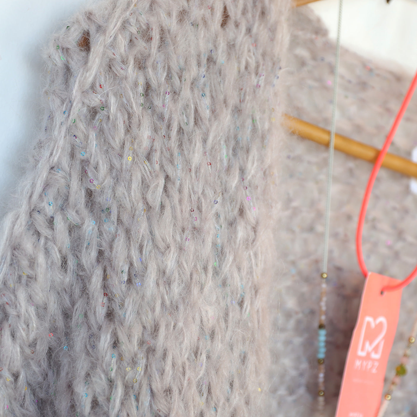 Breipatroon – MYPZ short basic chunky cardigan Sparkling No15 (ENG-NL-DE)