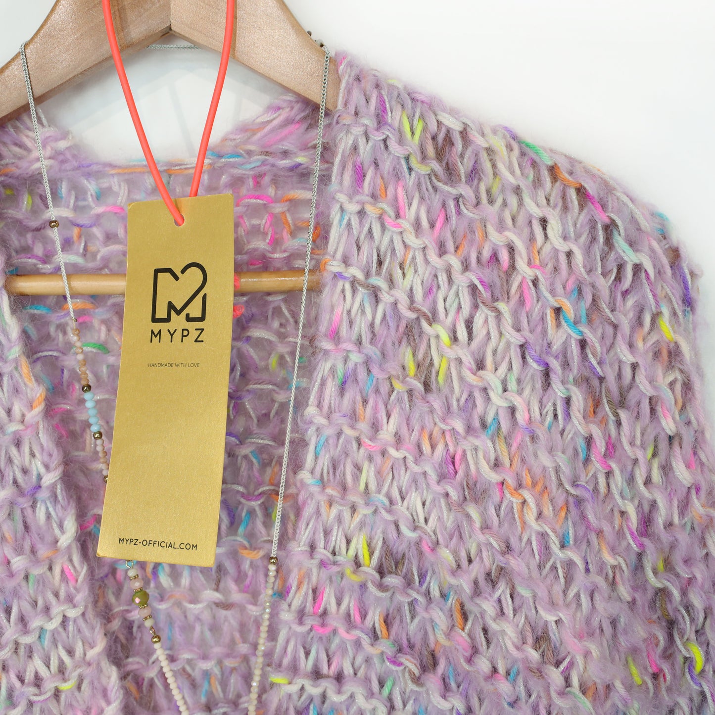 Breipatroon – MYPZ kort Chunky Mohair-Merino Cardigan Confetti Nights No.15 (ENG-NL-DE)
