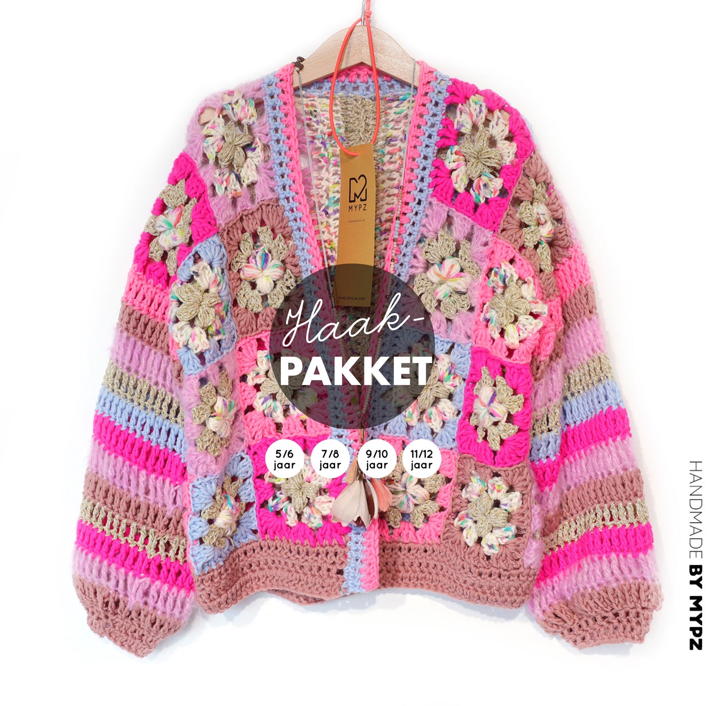Haakpakket - Flowergranny vestje Fusion voor kinderen