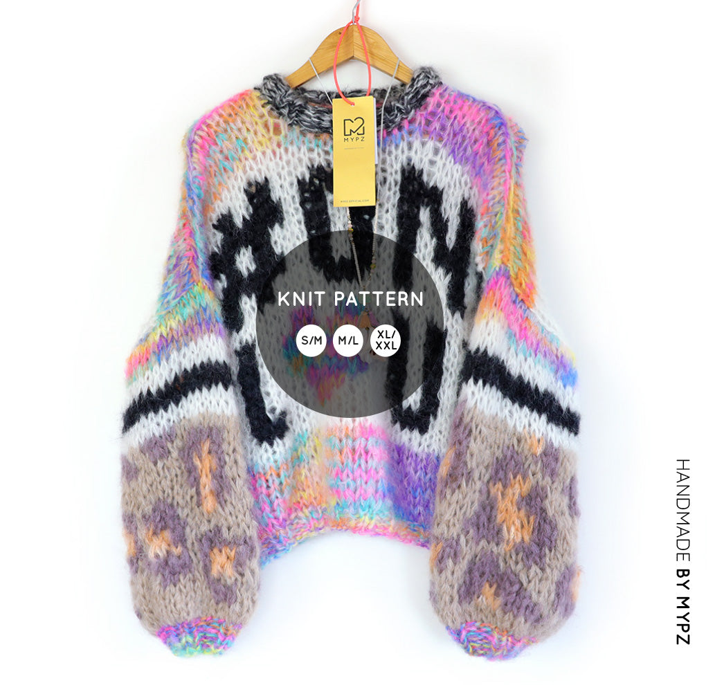 Breipatroon – MYPZ Chunky Mohair trui #ONELOVE No15 (ENG-NL)