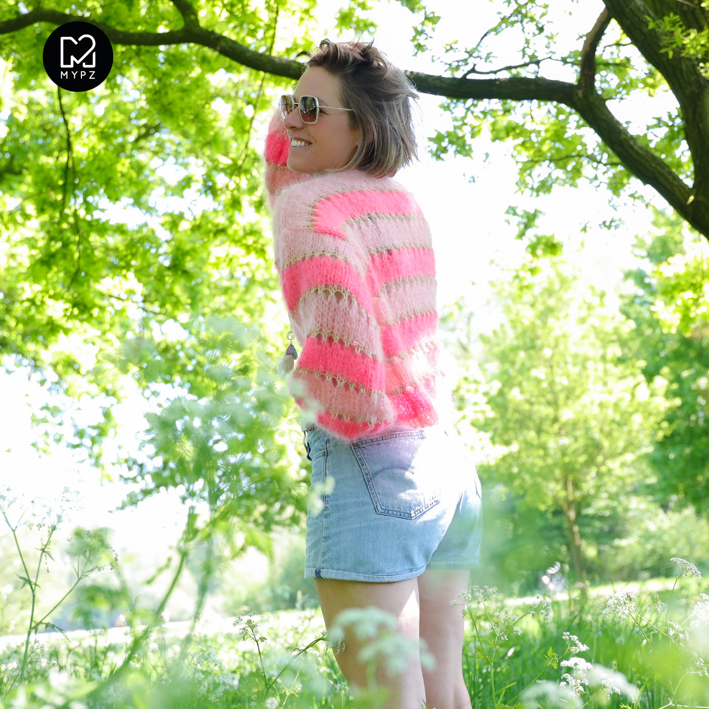 Knitting kit – MYPZ Short Light Mohair Cardigan Summerflow No10 (ENG-NL-DE)
