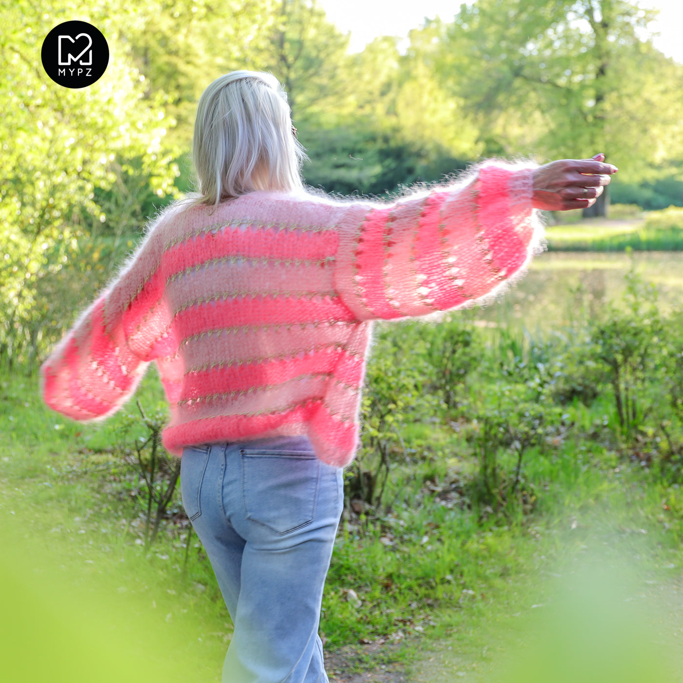 Knitting kit – MYPZ Short Light Mohair Cardigan Summerflow No10 (ENG-NL-DE)