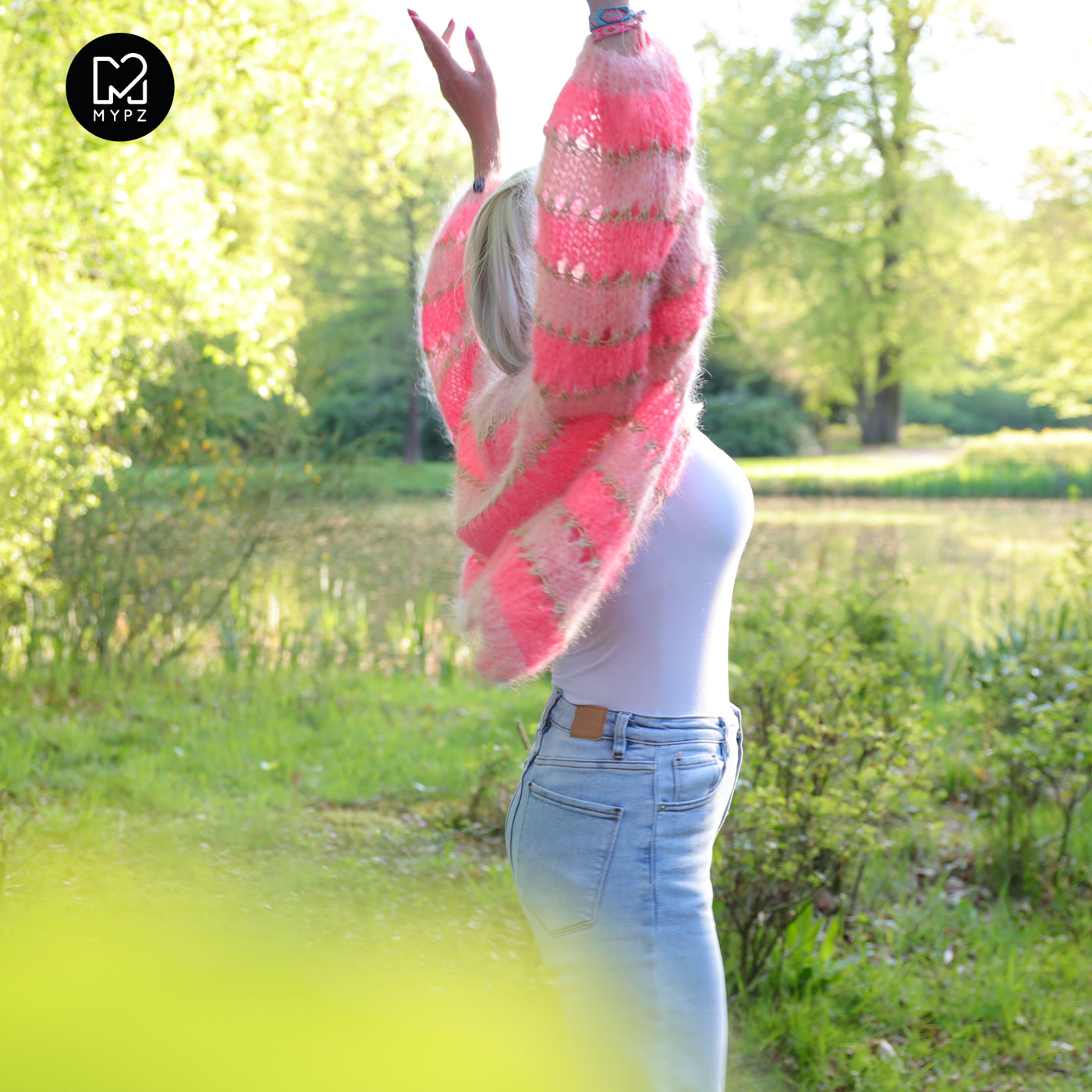Knitting kit – MYPZ Short Light Mohair Cardigan Summerflow No10 (ENG-NL-DE)