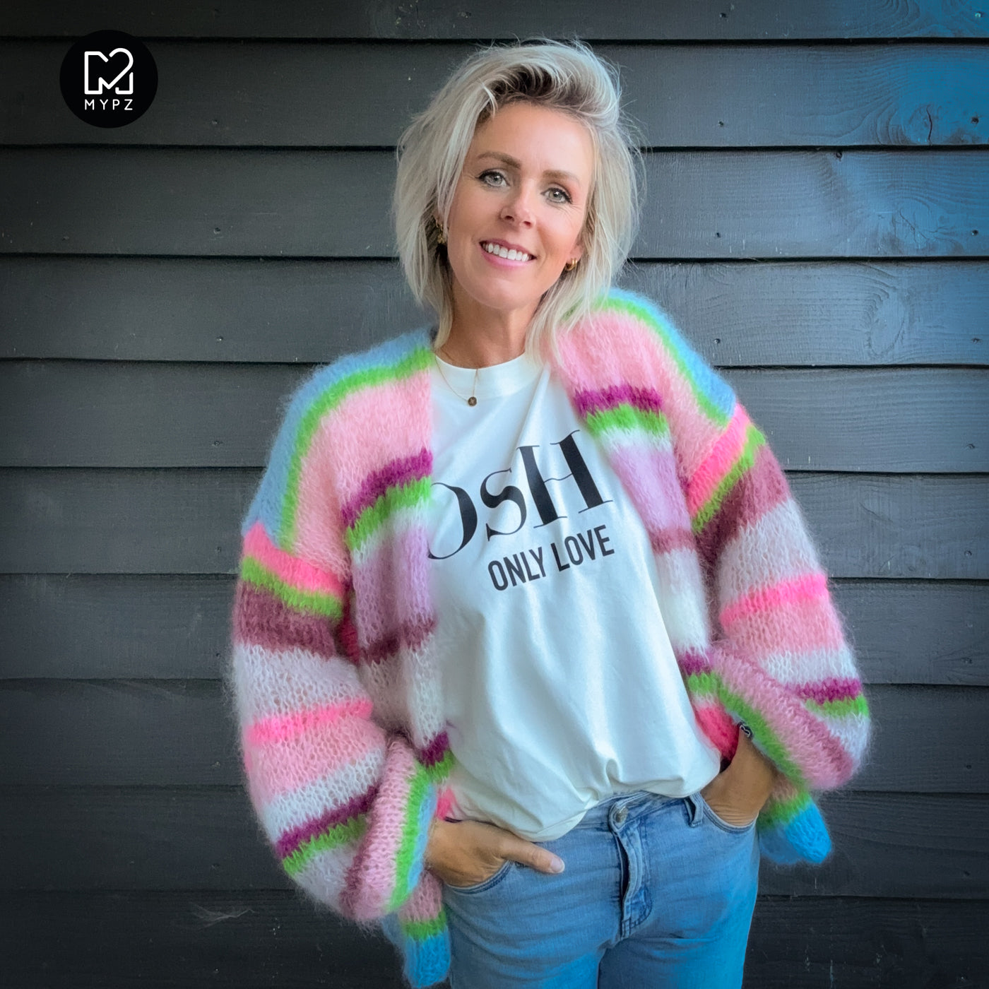 Breipakket – MYPZ Basic Light Mohair Cardigan Candy Clouds No10 (ENG-NL-DE)