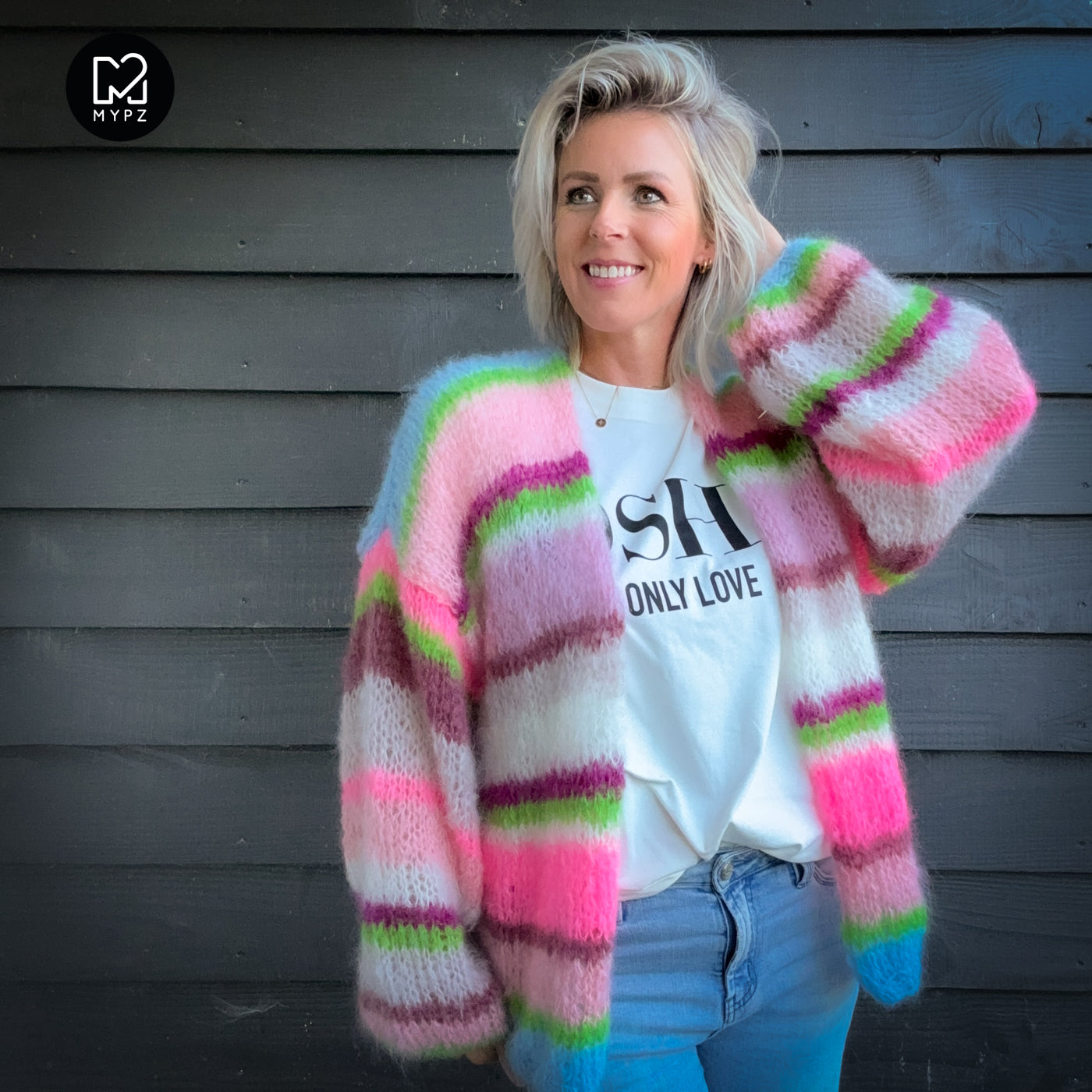 Breipakket – MYPZ Basic Light Mohair Cardigan Candy Clouds No10 (ENG-NL-DE)