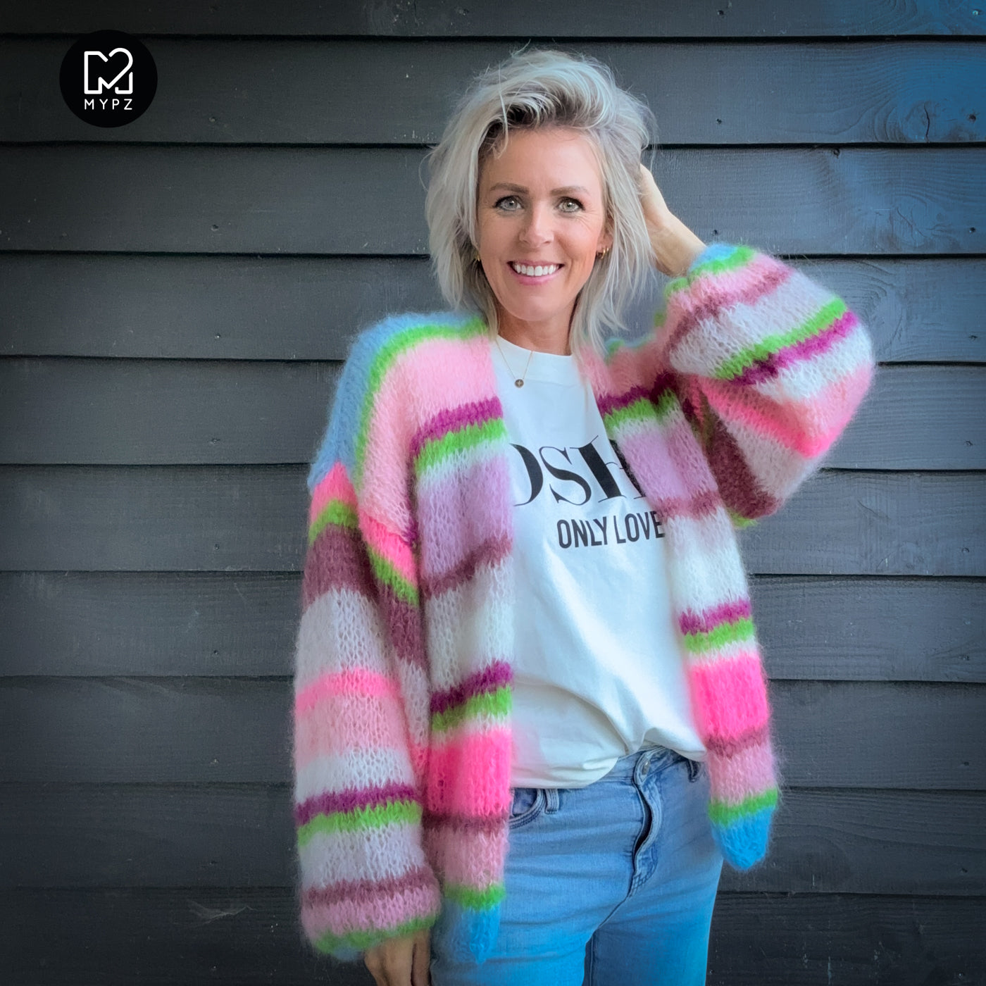 Breipakket – MYPZ Basic Light Mohair Cardigan Candy Clouds No10 (ENG-NL-DE)