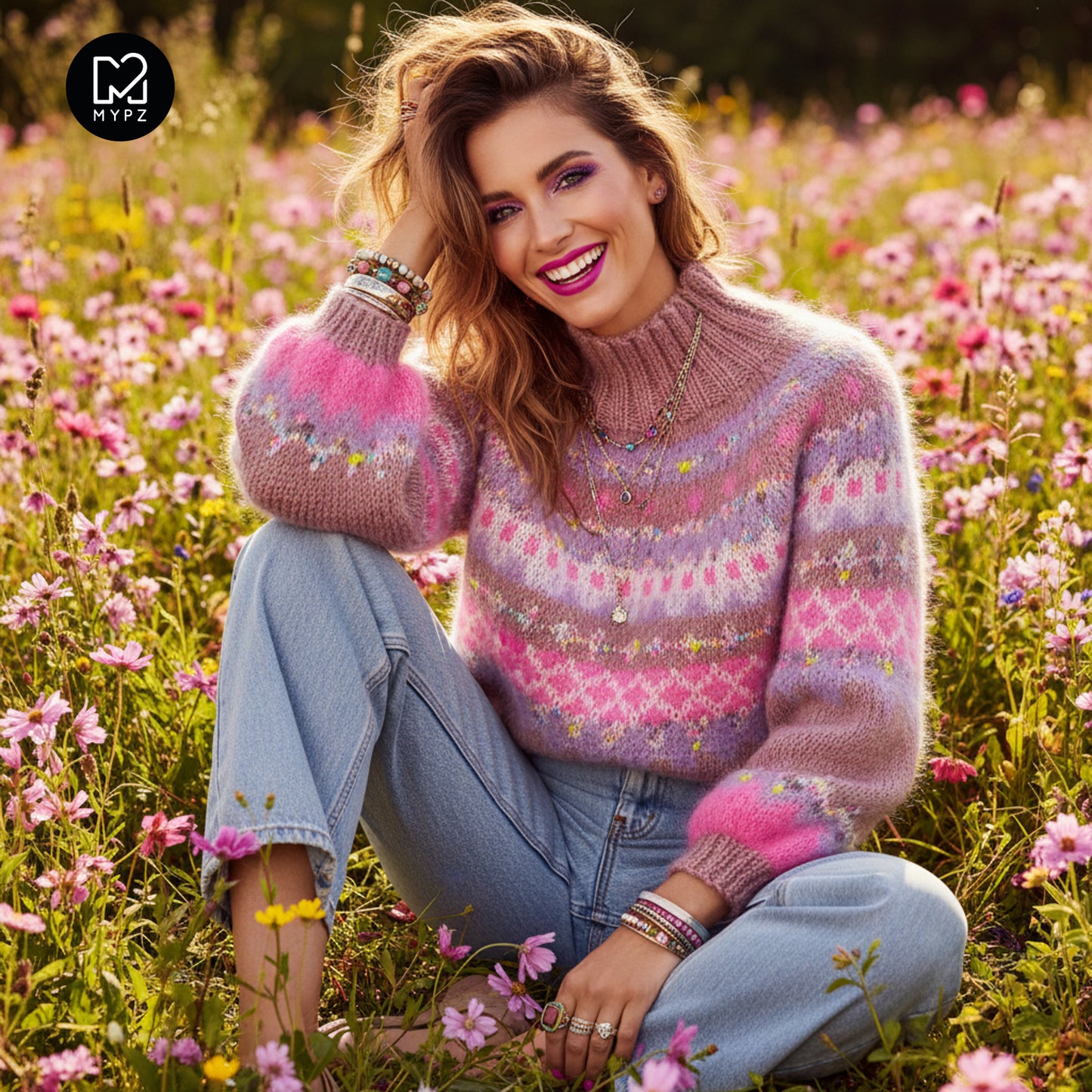 Breipatroon – MYPZ top-down trui Lovely No6 (ENG-NL)