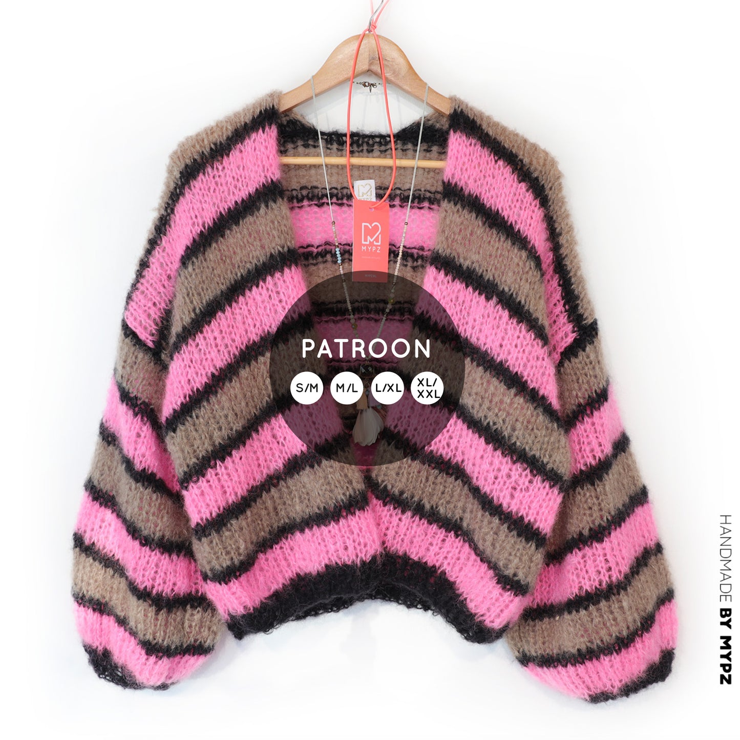 Breipatroon – MYPZ kort Light Mohair vest Zumy No10 (ENG-NL-DE)