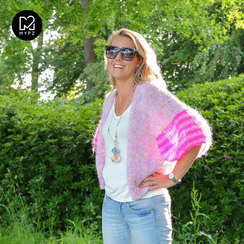 Breipakket – MYPZ short Alpaca-Mohair Vest Adorable No10 (ENG-NL)