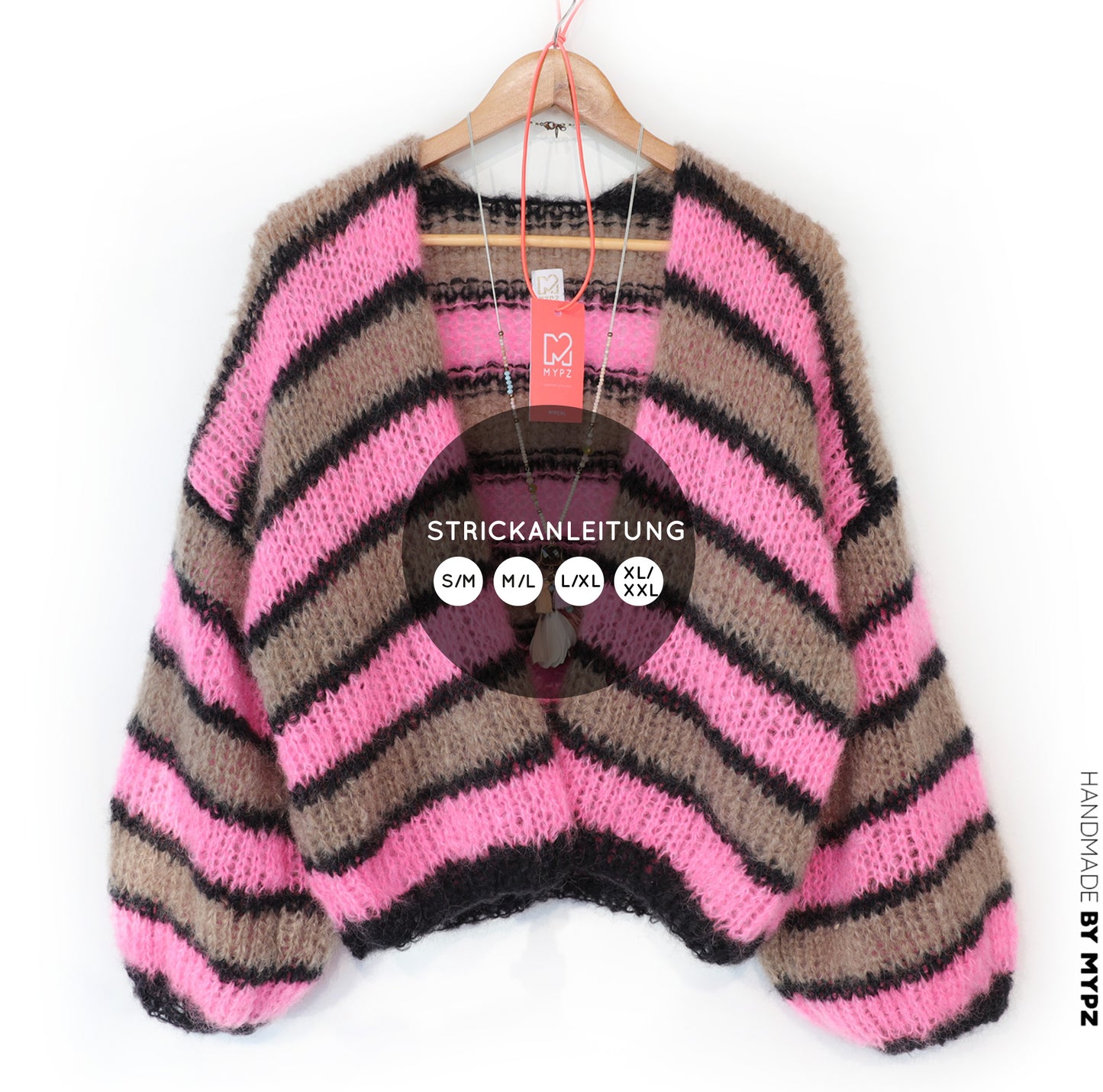 Breipatroon – MYPZ kort Light Mohair vest Zumy No10 (ENG-NL-DE)