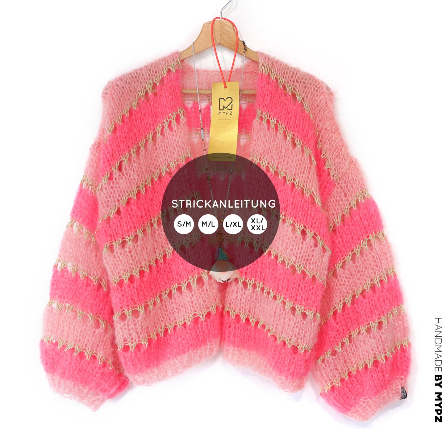 Breipatroon – MYPZ kort Light Mohair vest Summerflow No10 (ENG-NL-DE)