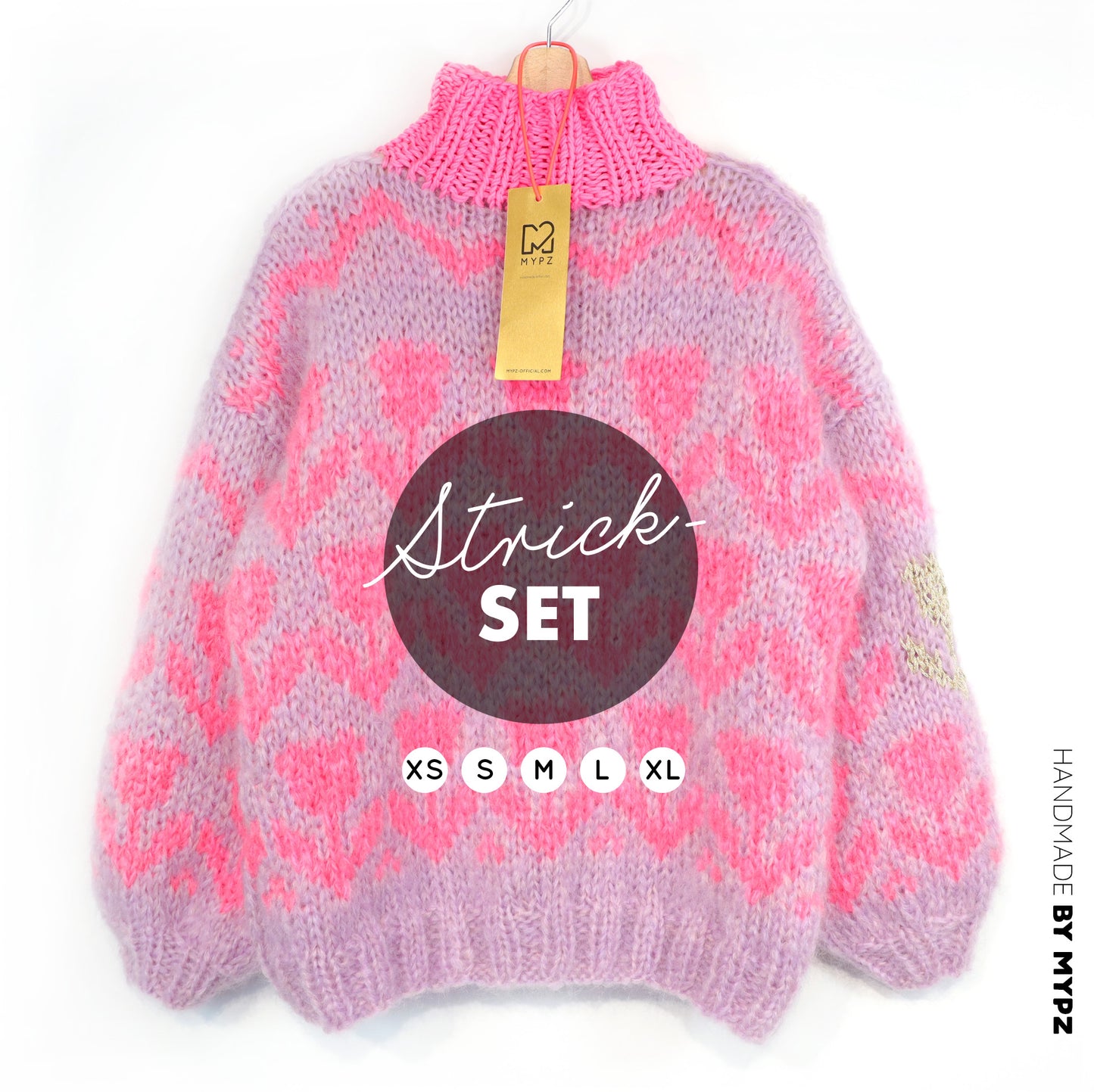 Breipakket – MYPZ Chunky Mohair Pullover Coral Tulips No.9 (ENG-NL-DE)