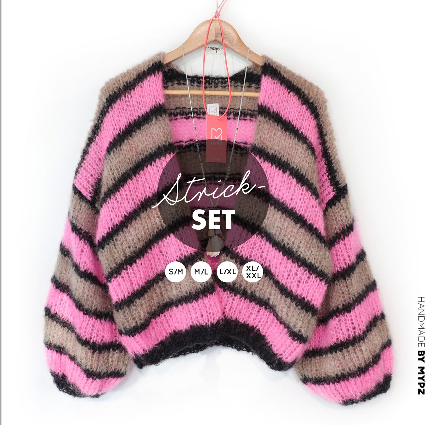 Breipakket – MYPZ kort Light Mohair vest Zumy No10 (ENG-NL-DE)