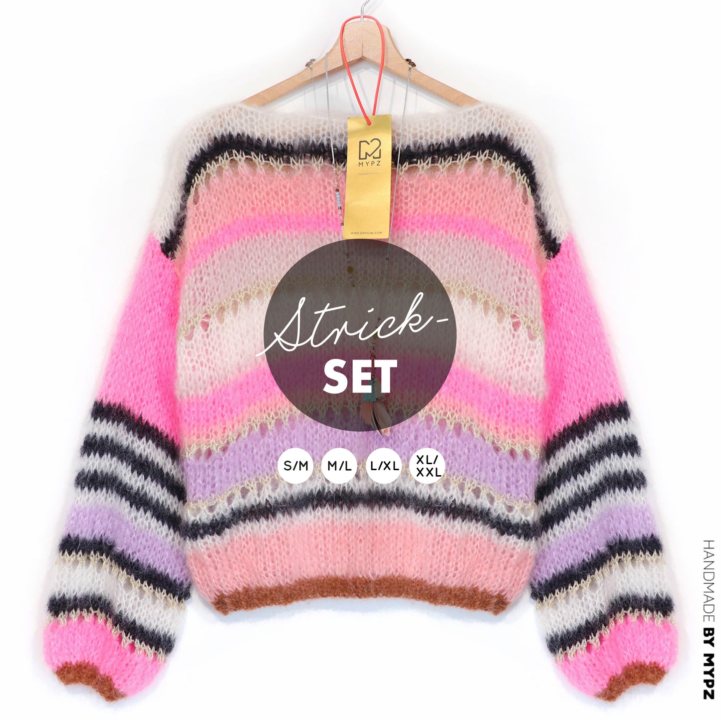 Breipakket – MYPZ Basic light Mohair Trui Alex no10 (ENG-NL-DE)