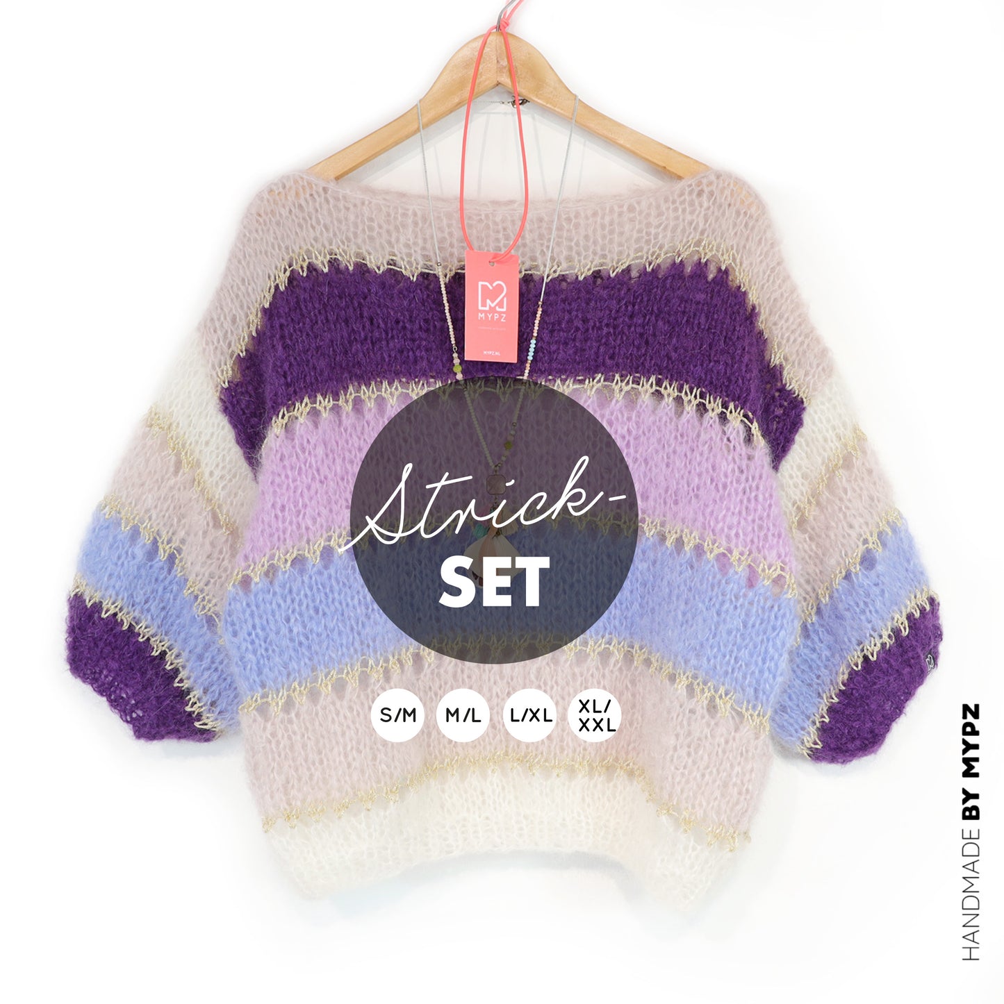 Breipakket – MYPZ Light Mohair top Purple No10 (ENG-NL-DE)