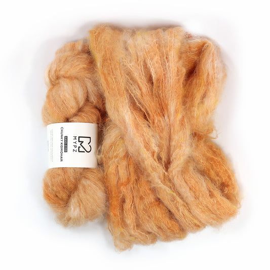 MYPZ Chunky kidmohair DK – handgeverfd Brown