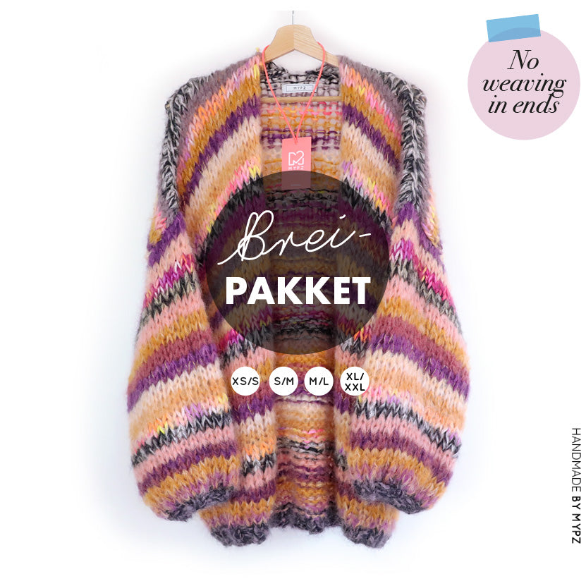 Breipakket – MYPZ Chunky Mohair Vest Golden Brown No.15 (ENG-NL)