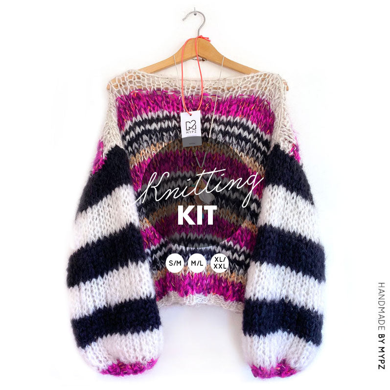 MYPZ knitting kit Chunky Mohair pullover Culture