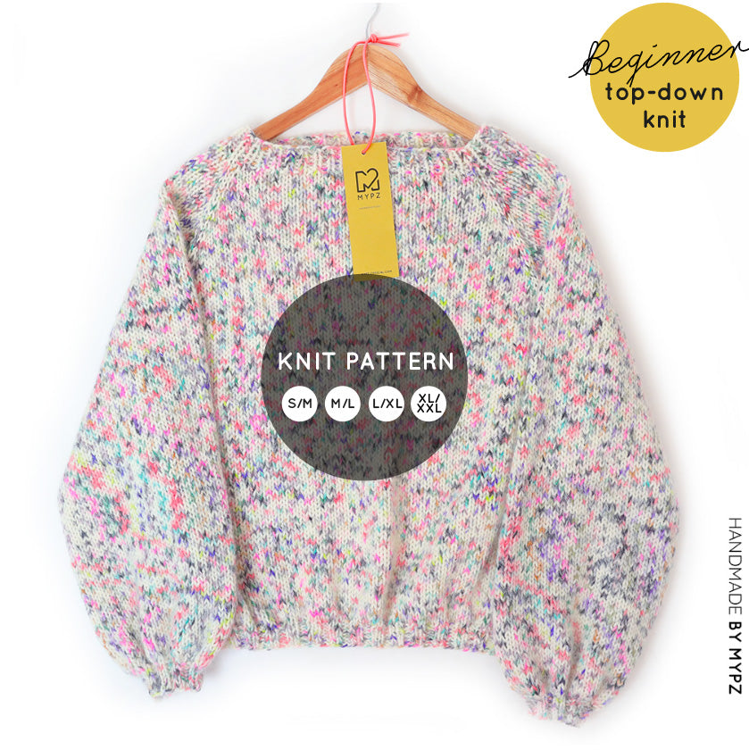 Breipatroon – MYPZ top-down trui Fusion No6 - Beginner (ENG-NL)
