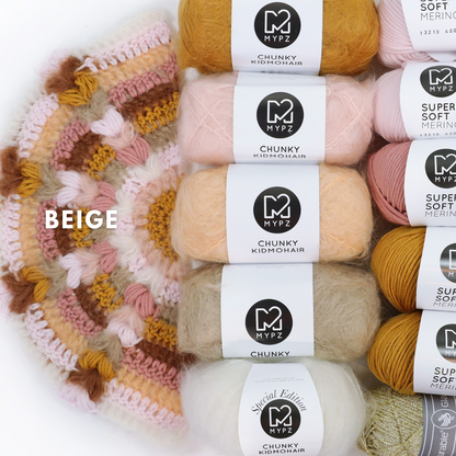 Haakpakket - MYPZ Boho omslagdoek CAL (ENG-NL-DE-FR-ES)