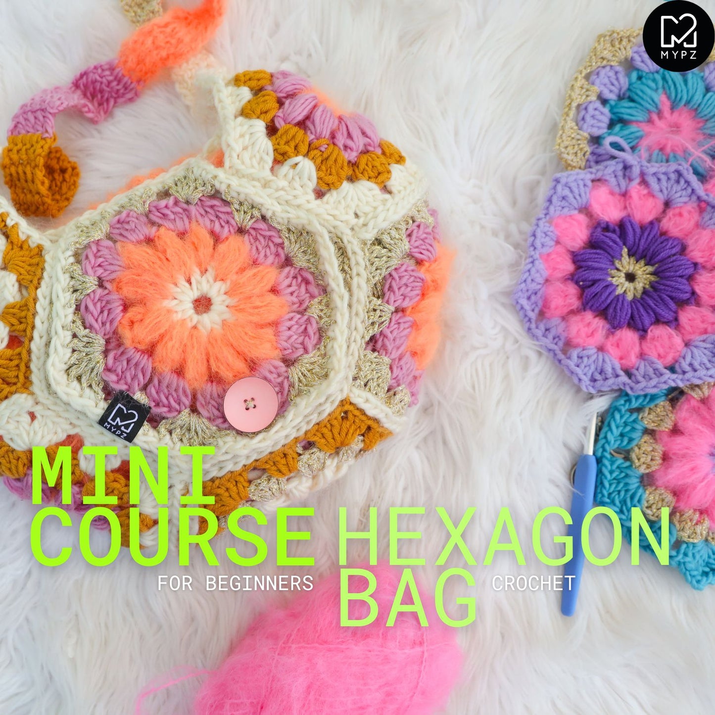 Online mini course: Crochet your own Hexagon bag