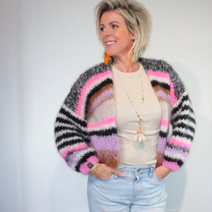 Breipakket – Kort Chunky Mohair Vest Alex No.12 (ENG-NL-DE)