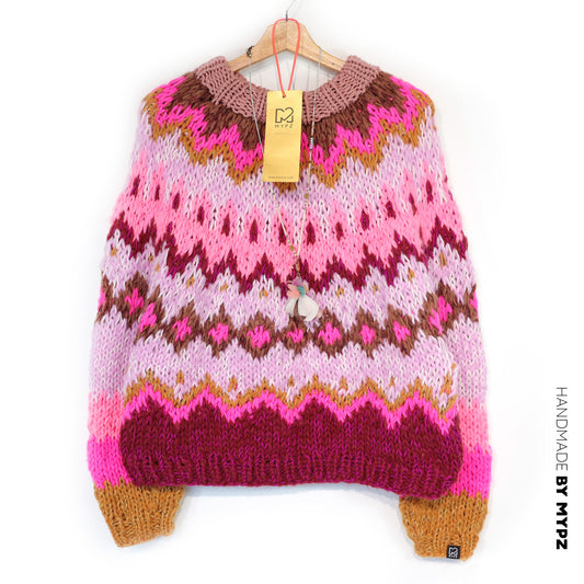 MYPZ Alpaca Topdown Raspberry Pullover