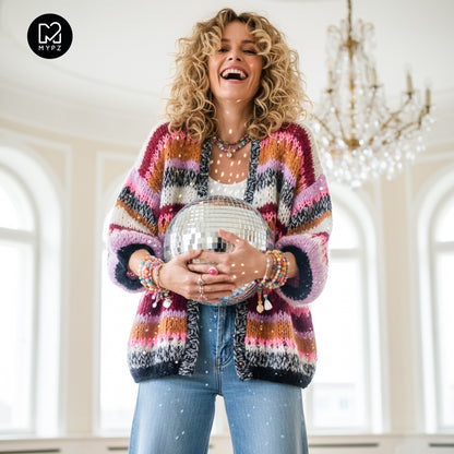 Breipakket – MYPZ Light Alpaca vest Twinkle Berry No10 (ENG-NL-DE)