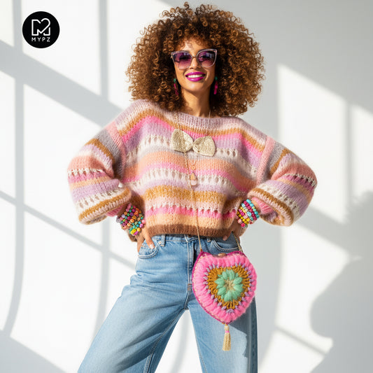 Breipatroon – Chunky Mohair Pullover Bijoux No.12 (ENG-NL-DE)