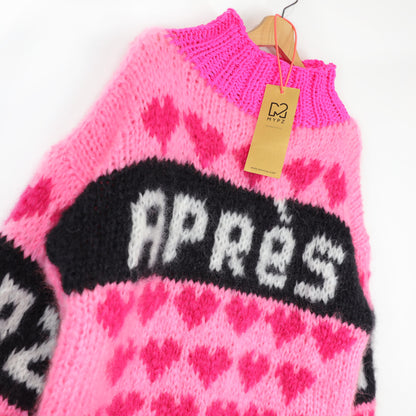 Patroon – MYPZ Chunky Mohair Ski Love Trui Pink No.9 (ENG-NL-DE)