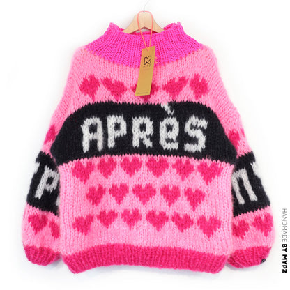 Patroon – MYPZ Chunky Mohair Ski Love Trui Pink No.9 (ENG-NL-DE)
