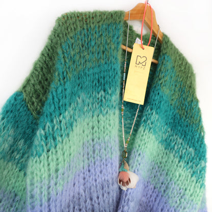 Knit pattern – MYPZ Chunky Mohair Cardigan Mystic Lagoon No15 (ENG-DE-NL-ES-FR-IT-DA-SV-NO)
