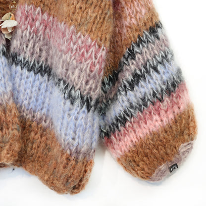 Knit Pattern – MYPZ Chunky Mohair Cardigan Walnut No.15 (ENG-DE-NL-ES-FR-IT-DA-SV-NO)