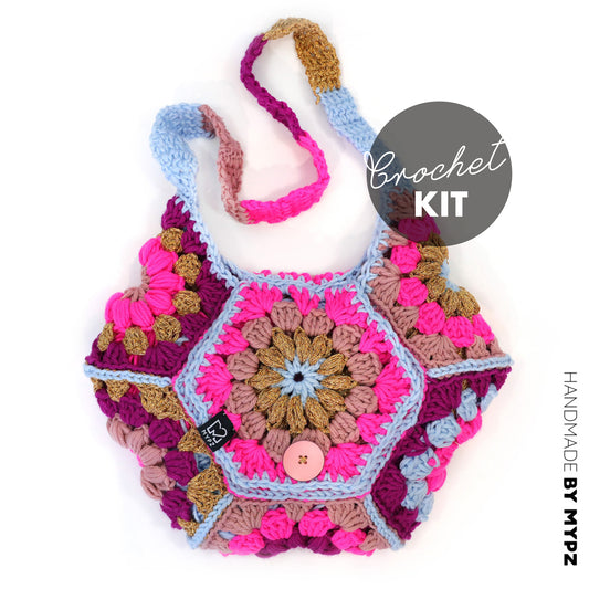 Haakpakket - MYPZ hexagon tas Everly (ENG-NL-DE)
